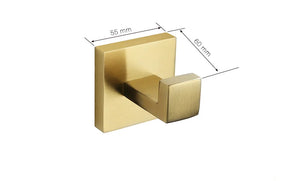 Stainless Steel Brushed Gold Towel Bar Rack Toilet Paper Holder Toilet Brush Robe Hook Soap Dish Bathroom Accessories Hardware
