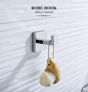 Bathroom Hardware Set SUS Stainless Steel Mirror Nickel Towel Rack Toilet Paper Holder Soap Holder Towel Bar Toilet Accessories