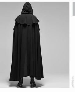 Medieval Cloak Men Women Hooded Cape Vintage Gothic Black Cloak Medieval Fantasy Viking Costume Halloween Cosplay Clothes