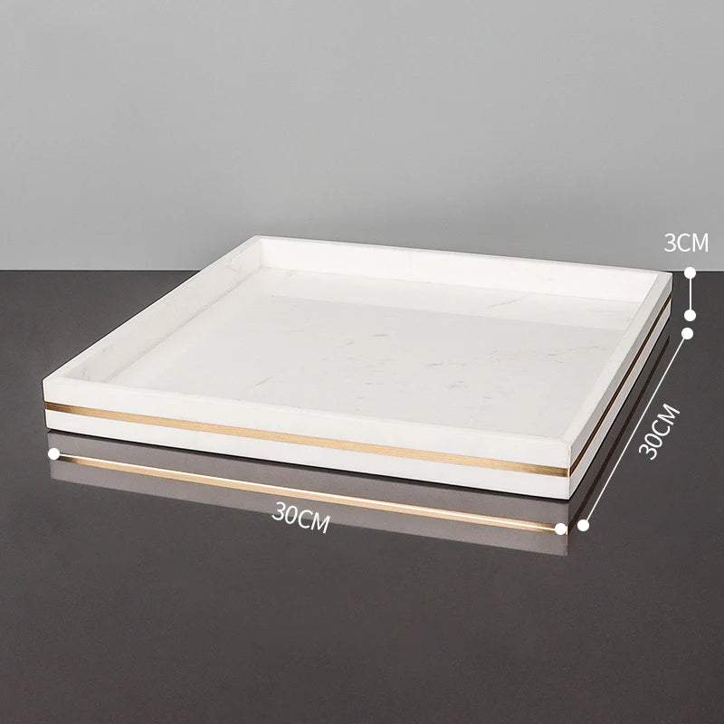 Volakos White Natural Marble Bathroom Accessories Golden Luxury Soap Dish Soap Dispenser Toothbrush Holder Tray Bathroom Set