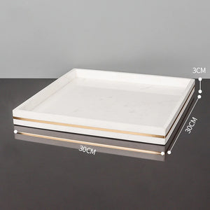 Volakos White Natural Marble Bathroom Accessories Golden Luxury Soap Dish Soap Dispenser Toothbrush Holder Tray Bathroom Set
