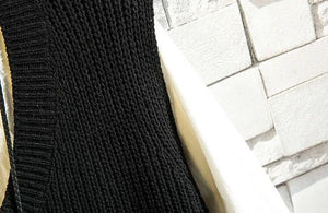 Men's Clothing V Neck Plain Vest Knit Sweater Male Sleeveless Solid Color Waistcoat Classic Cheap Best Selling Products 2024 Hot