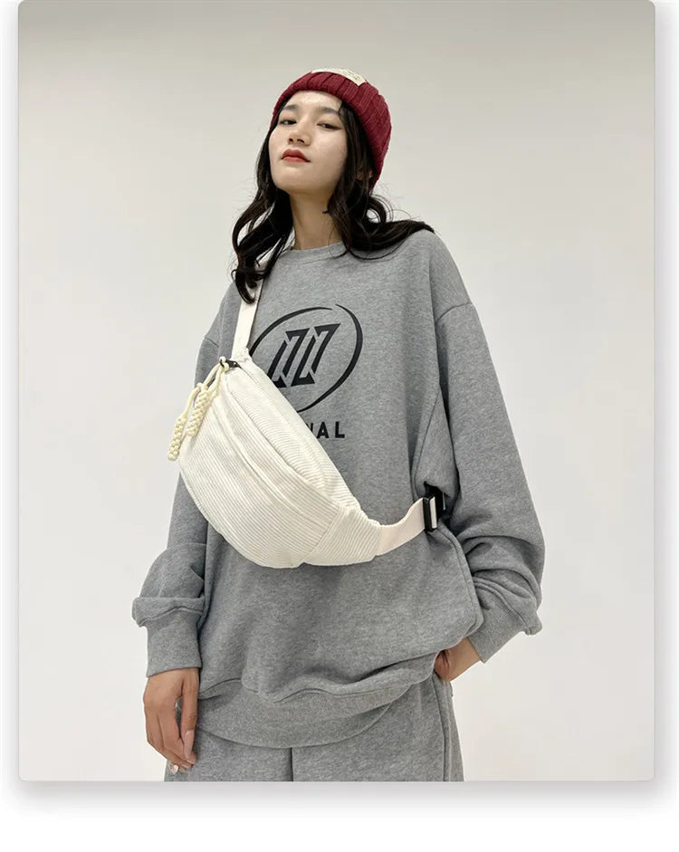 Large Waist Bags 2024 Belly Bag Woman Shoulder Crossbody Chest Bag Hip Sack Girl Fanny Packs for Women Belt Bum Pouch Banana