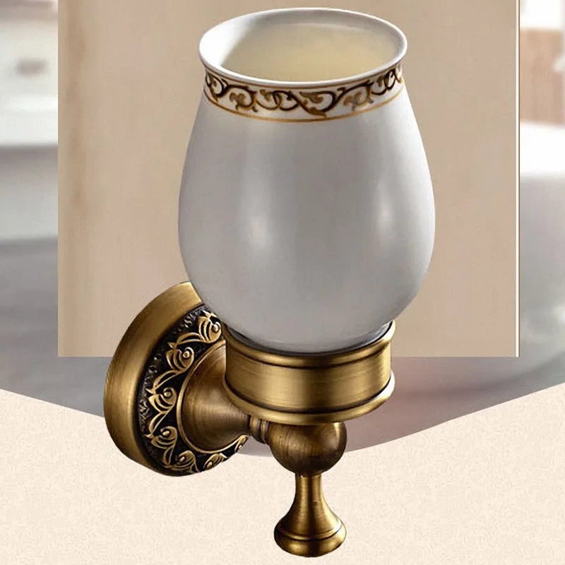 Bathroom Accessories Antique Brass Collection, Towel Ring, Paper Holder, Toilet Brush, Coat Hook, Bath Rack, Soap Dish, Faucet